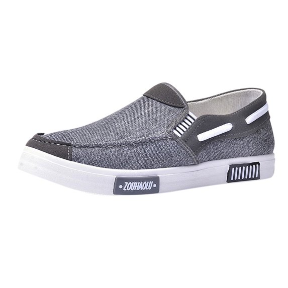 NOKIO Comfortable Spring Men'S Sports Shoes Men'S Casual Mules Men'S Comfortable Slip-On Men's Canvas Casual Flat Shoes Breathable Comfortable Soft Lightweight Shoes