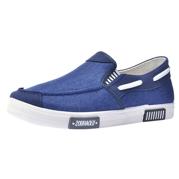 NOKIO Comfortable Spring Men'S Sports Shoes Men'S Casual Mules Men'S Comfortable Slip-On Men's Canvas Casual Flat Shoes Breathable Comfortable Soft Lightweight Shoes