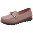 thumbnail image 1 of NOKIO Comfortable Women'S Flats Stylish Women'S Breathable Fashion Sneakers Women Comfort Walking Flat Loafer Slip On Leather Loafer Comfortable Flat Shoes Outdoor Driving Shoes, 1 of 7