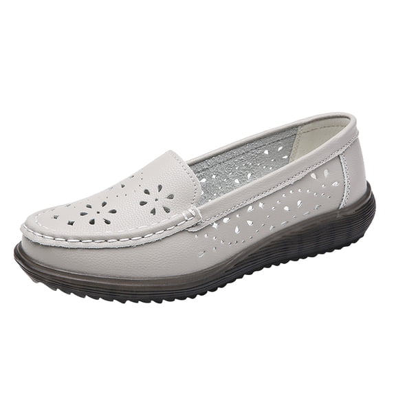 NOKIO Comfortable Women'S Flats Stylish Women'S Moccasins Women Comfort Walking Flat Loafer Slip On Leather Loafer Comfortable Flat Shoes Outdoor Driving Shoes Casual Women'S Flat Shoes