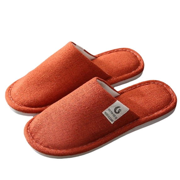 NOKIO Cotton House Slippers for Women Closed Toe Spa Slipper Breathable Walking Shoes Non-S𝗅ip Outdoor Warm Slippers Comfortable S𝗅ip On Indoor Slippers Fl𝖾𝖾c𝖾 Winter Footwear