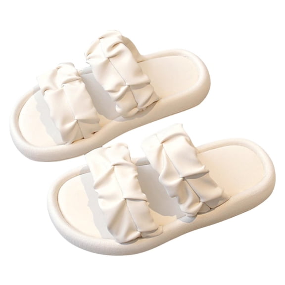 NOKIO Cozy House Slippers for Girls | Breathable Open-Toe Home Shoes | Non-Slip Indoor/Outdoor Sandals | Summer Comfort Slides with Soft Sole