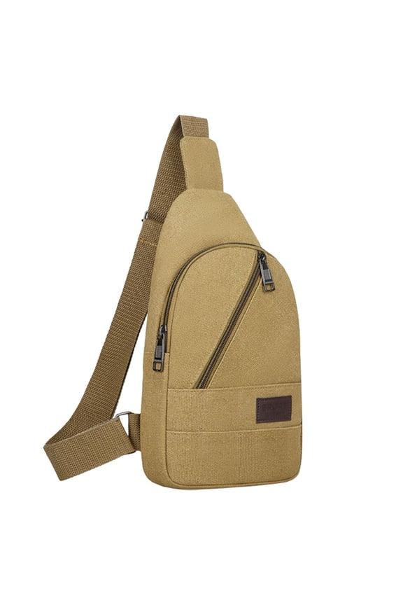 Crossbody Chest Bag For Males, Stylish Chest Sling For Men, Ladies One-Shoulder Leather Tote 2024 New Men's Chest Bag Fashion Canvas Shoulder Bag Outdoor Sports Crossbody Bag