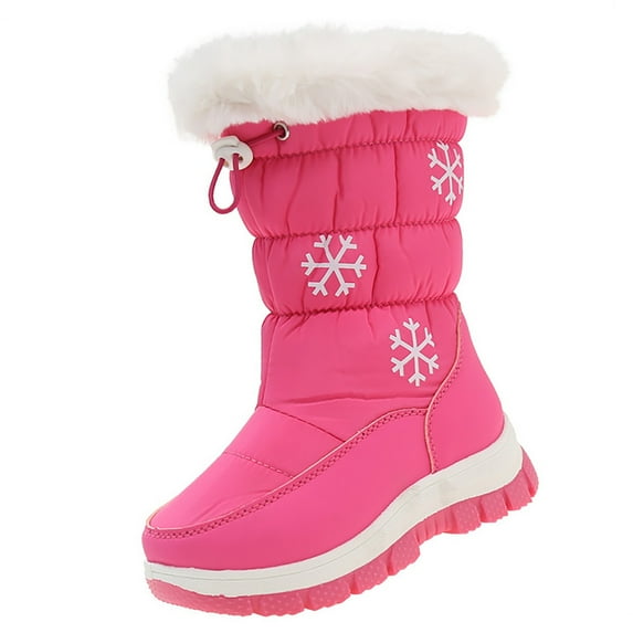 NOKIO Cute And Cozy Girls Snow Boots Trendy Girls Snow Boots Girls Snow Boots For Cold Weather Girls Shoes Fashion Solid Color Short Boots Non Slip Breathable Women Boots