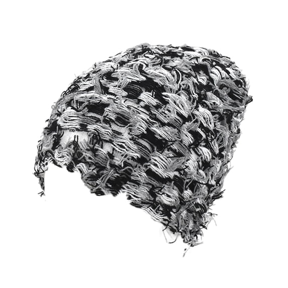 NOKIO Distressed Knitted Beanie Fuzzy Winter Hats Thick Warm Beanie Hats for Men Women Outdoor Knit Cap Thick Warm Snow Hats For Women Men Outdoor Ski Knit Cap