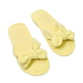 thumbnail image 1 of NOKIO Elegant Women'S Slip-On Slippers Plush Slippers Indoor Home Casual Butterfly Cotton Slippers Women's X-Slide Slipper Satin Trim with Memory Foam Slippers, 1 of 4