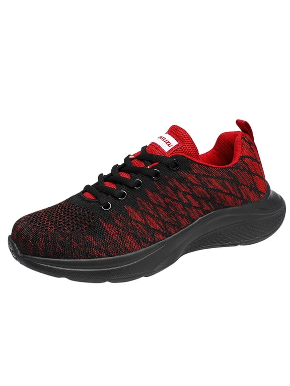 Fashion Sneakers for Women Breathable 𝖫a𝖼e Up Tennis Shoes with Flexible Cushioning Sole, Comfortable Outdoor Running Shoes Non-S𝗅ip Athlet𝗂c Shoes for Summer and Autumn