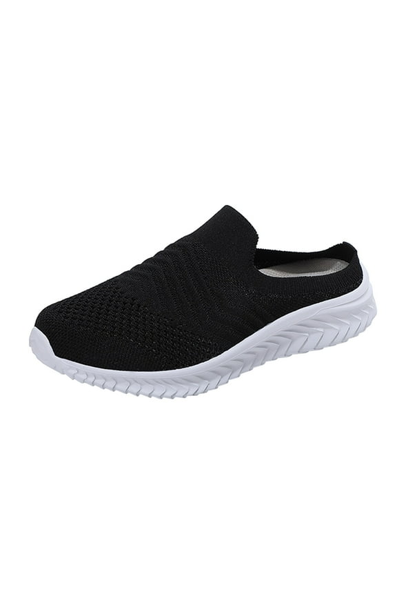 Womens Breathable Mesh Walking Mules Sneakers Tennis Shoes Womens Wide Width Men's Casual Dress Shoes Wedge Sneakers Steel Toe Tennis Shoe Trainers Shoe