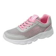 thumbnail image 1 of NOKIO Fashionable Athletic Shoes For Women Women'S Running Shoes Women'S Casual Workout Sneakers Fashion Summer Women Sneakers Mesh Hollowed Breathable Comfortable Lightweight Lace Up Flat Bottom, 1 of 9