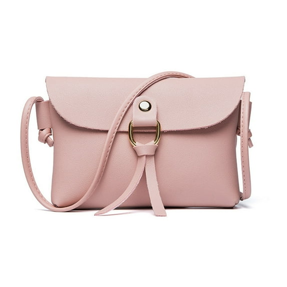 NOKIO Female One-Shoulder Leather Bag, Women'S One-Shoulder Crossbody Bag, Women'S Single Shoulder Logo Bag Fashion Women's Solid Cover Tassels Cross Body Shoulder Telephone Coin Bag