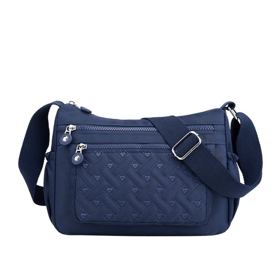 NOKIO Female One Strap Woven Handbag Womens Multi Pocket Casual Crossbody Bag Waterproof Shoulder Messenger Bag Handbag Ladies Crossbody One-Shoulder Clutch