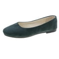thumbnail image 1 of NOKIO Flats Shoes Women Women's Dress Shoes Suede Dressy Casual Shoes Ballet Flats Loafers Comfortable Slip on Shoes Women Girls Solid Big Size Slip On Flat Shallow Comfort Casual Single Shoes, 1 of 3