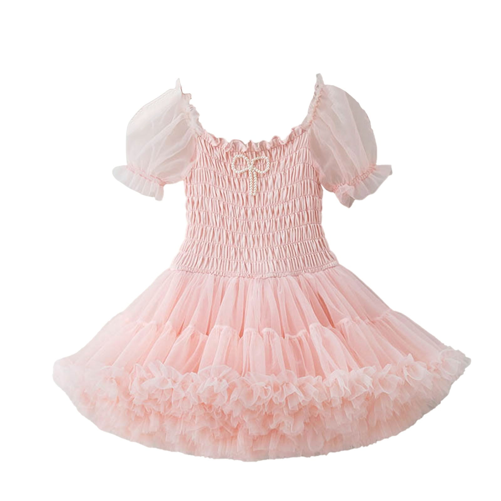Girls Beach Princess Dress Girls Summer Vacation Dress