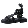thumbnail image 1 of NOKIO Girls' Boho Sandals Girls' Ankle Strap Sandals Girls' Fashion Sandals Girls' Summery Sandals Children Slippers Cartoon Dinosaur Flat Bottom Home Breathable Beach Slippers, 1 of 5