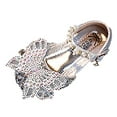 thumbnail image 1 of NOKIO Girls' Comfort Sandals Girls' Stylish Sandals Fashion Spring And Summer Girls Sandals Dress Performance Dance Shoes Mesh Rhinestone Butterfly Pearl Belt Buckle, 1 of 9