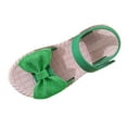 thumbnail image 1 of NOKIO Girls' Cute Sandals Girls' Summery Sandals Toddler Kids Girls Soild Bowknot Princress Shoes Soft Sole Non Slip First Walkers Prewalker Beach Shoes Sandals, 1 of 6