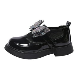 Bonario Toddler Girls Boys Dress Shoes Lace Up Oxford School Uniform Flats Little Kids Wedding Loafer Walmart