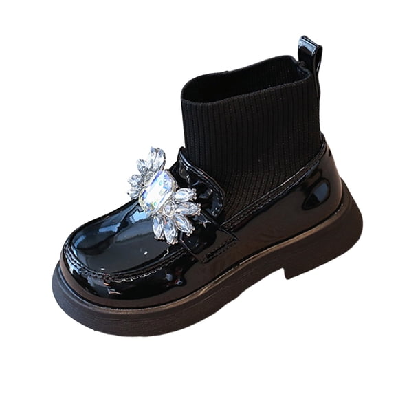 NOKIO Girls Fashionable Ankle Booties Girls And Boys Children's Casual Shoes Mesh Soft Sole Breathable Sports Short Boots Girls Fashion Winter Boots Girls Stylish Ankle Booties