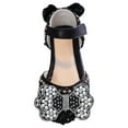 thumbnail image 1 of NOKIO Girls' Mary Jane Dress Shoes Kids Mary Jane Ballet Flats Girls' Princess Sandals Girls Dress Shoes Cute Bow Mary Jane Shoes Ballerina With Satin Ankle Tie For Wedding Birthday Party, 1 of 6