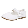 thumbnail image 1 of NOKIO Girls Mary Jane School Uniform Shoes Toddler Little Girl Mary Jane Dress Shoes Ballet Flats for Girl Party School Shoes Wedding Party Dance Shoes Flower Girls Mary Jane Shoes, 1 of 6