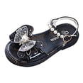 thumbnail image 1 of NOKIO Girls' Princess Sandals Girls' Rhinestone Sandals Children'S Trendy Sandals Kids Summer Sandals Summer Princess Shiny Bow Knot Shoes For Kids Open Toe Children Shoes Girls, 1 of 4
