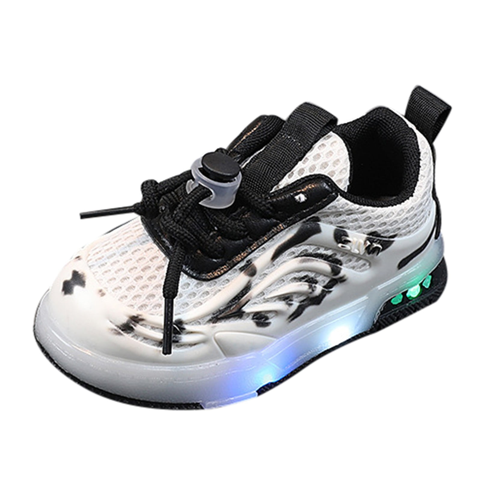 NOKIO Girls Sneakers Girls Tennis Shoes Boys Girls LED Light Up Shoes Kids Sneakers Breathable Athletic Running Tennis Shoes Children Boys Girls Led Tennis Shoes Sneakers for 1-7 Years Old