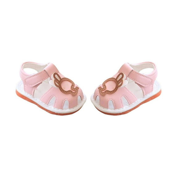 NOKIO Girls' Strappy Sandals Girls' Closed Toe Sandals Toddler Baby Boy Girl Shoes Breathable Shoes Open Toe Sandals Girl Sandals Baby Soft Soled Sandals For Unisex