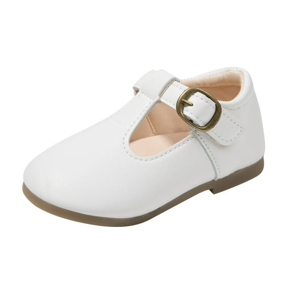 NOKIO Girls' Stylish Sandals Kids Leather Mary Janes Baby Platform Sandals Girls' Stylish Sandals Girl Shoes Small Leather Shoes Single Shoes Children Dance Shoes Girls Performance Shoes