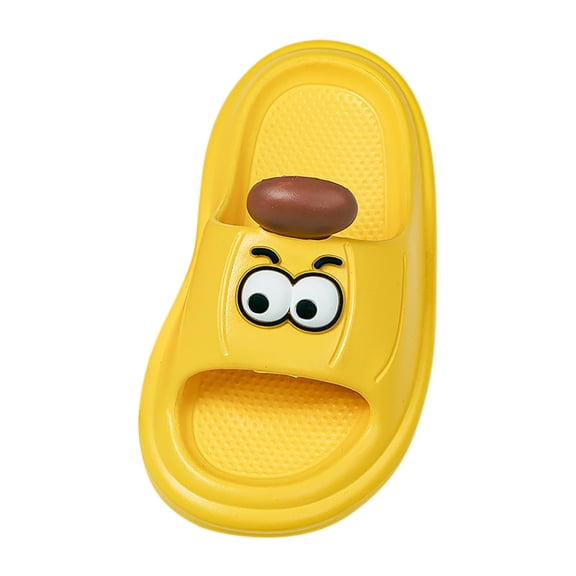 NOKIO Girls Summer Slippers Cute Cartoon Non-Slip Bath Shoes with Cushioned Insole, Breathable Quick-Dry Design for Toddler & Little Kids Indoor/Outdoor Use