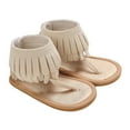 thumbnail image 1 of NOKIO Girls' Thong Sandals Girls' Summery Sandals Baby Girls Sandals Ruffle Bowknot Premium Soft Sole Open Toe Breathable Summer Outdoor Shoes Baby Sandals 0 12 Months Girls, 1 of 6