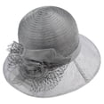 thumbnail image 1 of NOKIO Hat for Women Church Tea Party Wedding Cloche Bowler Bucket Hats Women's Organza Fascinator Hat Tea Party Wedding Sun Hat Womens Holiday Hat Sun Summer Sun Beach Visor Hat, 1 of 4