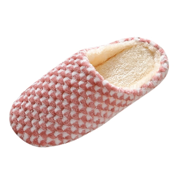 NOKIO House Slippers for Women Cute Fuzzy P𝗈𝗅ka Dot Slipper Memory F𝗈𝖺m F𝗅u𝖿𝖿y Slides with Soft Fl𝖾𝖾c𝖾 Li𝗇𝗂ng, Fall Winter Warm Home Slippers Cozy Non S𝗅ip Plush Bedroom Shoes