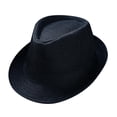 thumbnail image 1 of NOKIO Jazz Hat Classic Fedoras Hats Short Brim Panama Jazz Hat Straw Hat Cap for Men Women Costume Accessories Vintage 1920 Jazz Hat for Gentlemen, 1 of 3