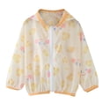 thumbnail image 1 of NOKIO Kids Active Zipper Sun Protection Jacket Toddler Summer Boys Girls Long Sleeve Sun Proof Clothing Cartoon Outdoor Breathable Light Coat Light Air Conditioning Clothes Kids 𝗦unscreen Clothing, 1 of 5