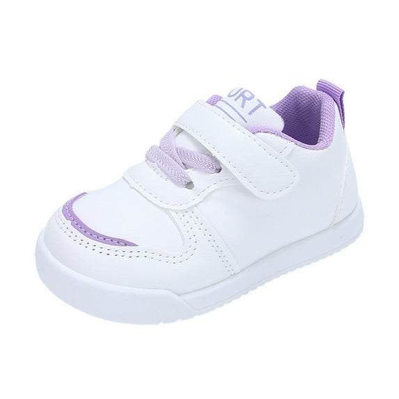 NOKIO Kids Athletic Shoes Breathable Flat Sole Sneakers for Spring Summer Play Non-Slip Comfortable Hook Loop Closure Boys Girls