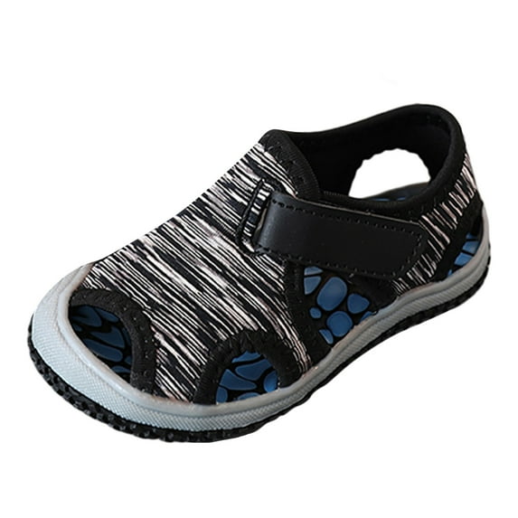 NOKIO Kids' Closed Toe Sandals Kids' Athletic Sandals Girls' Strappy Flat Sandals Baby Shoes Fashionable Casual Sandals Flat Toddler Shoes Comfortable Soft Casual Toddler Shoes