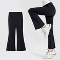 thumbnail image 1 of NOKIO Kids' Flared Leg Denim Pants Girls' Stretchy Flare Pants Children's Spring/Summer Thin Girl Pants High Waist Yoga Pants Korean Version Of Bottom Flared Pants, 1 of 4