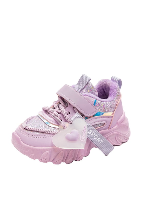Kids Girls' Chic Dad Shoes Children'S Trendy Leisure Sneakers Fashion Big Kids Winter Water Proof Flat Keep Warm Snow Boots Comfortable Shoes