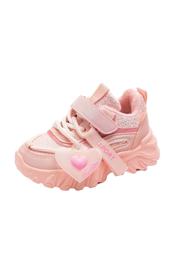 Kids Girls' Chic Dad Shoes Children'S Trendy Leisure Sneakers Fashion Big Kids Winter Water Proof Flat Keep Warm Snow Boots Comfortable Shoes