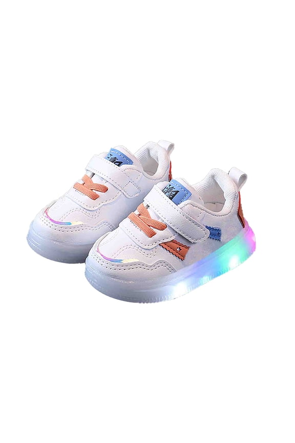 Kids Led Light Up Sneakers Children's Board Shoes LED Light Light Light Casual Shoes Boys And Girls Students Small White Shoes Small Children Children Shoes Kids' Vintage Dad Sneakers