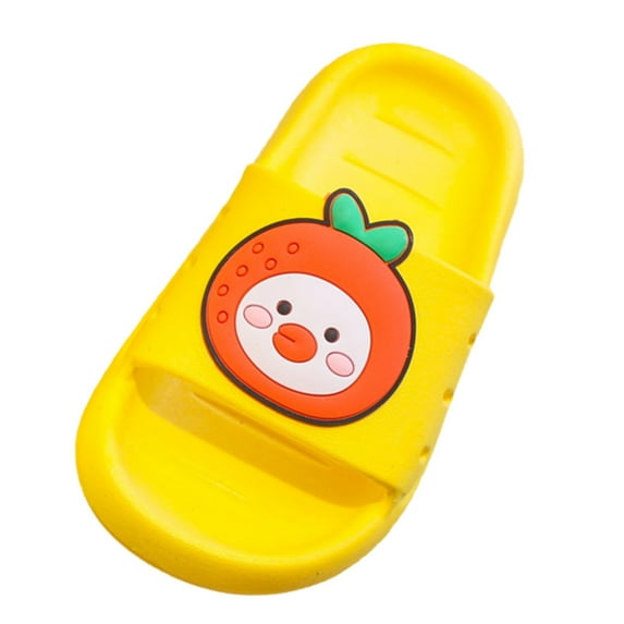 NOKIO Kids Non-Slip Home Flip Flops Children Home Wear Outdoor Bathroom Anti Soft Bottom Boys And Girls Children Fruit Sandalscute Cartoon Design Teenager Boys And Girls Slipper