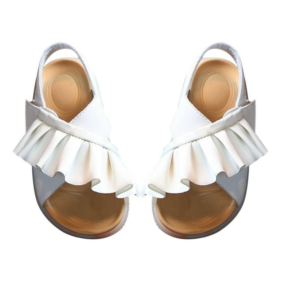 NOKIO Kids Summer Sandals Girls' Stylish Sandals Girls' Stylish Slingback Sandals Girls' Beachy Sandals Toddler Kids Sport Summer Boys Girls Baby cute Ruffle Princess Sandals Shoes Sneakers