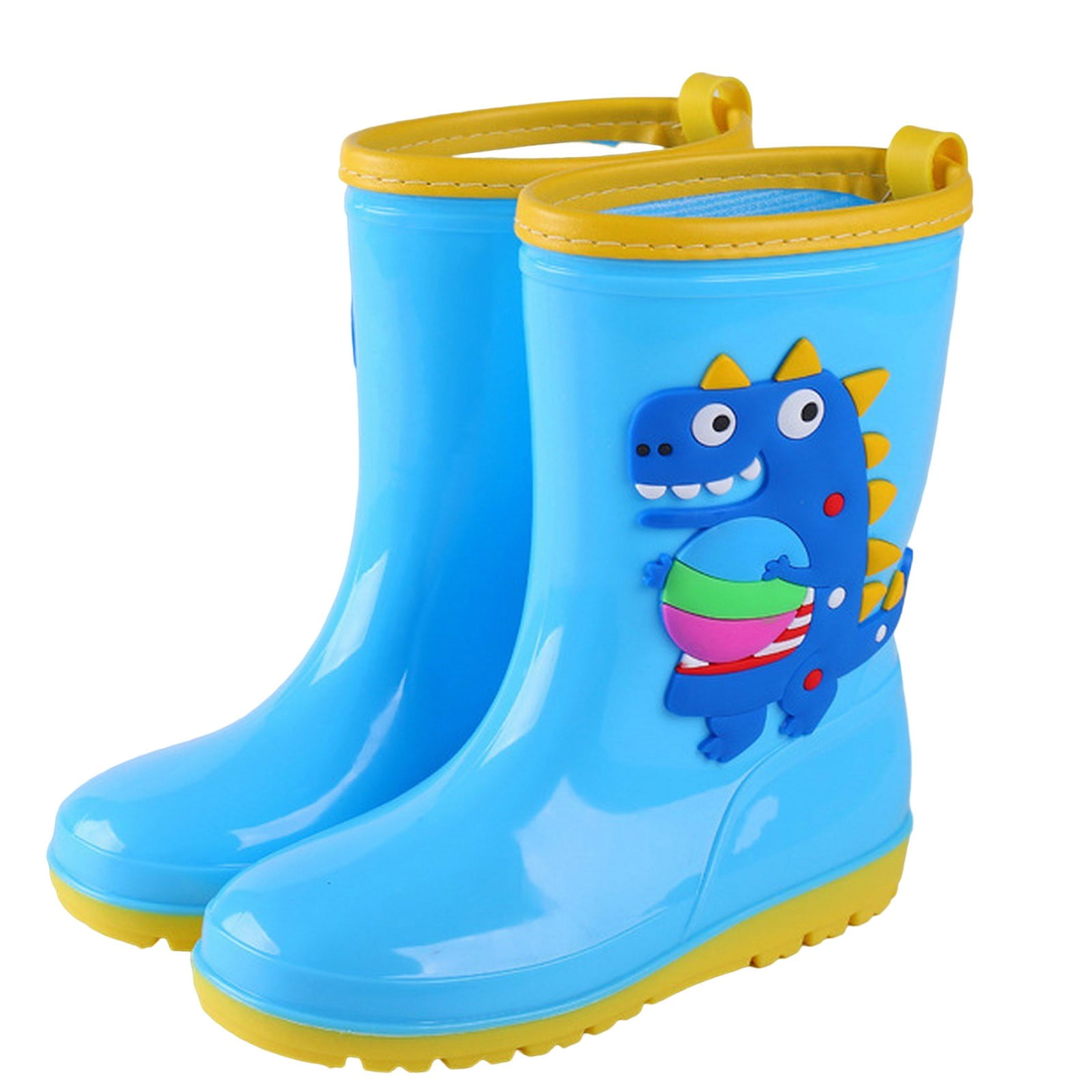 NOKIO Kids' Waterproof Rain Boots, Toddler Rain Shoes With Handles ...