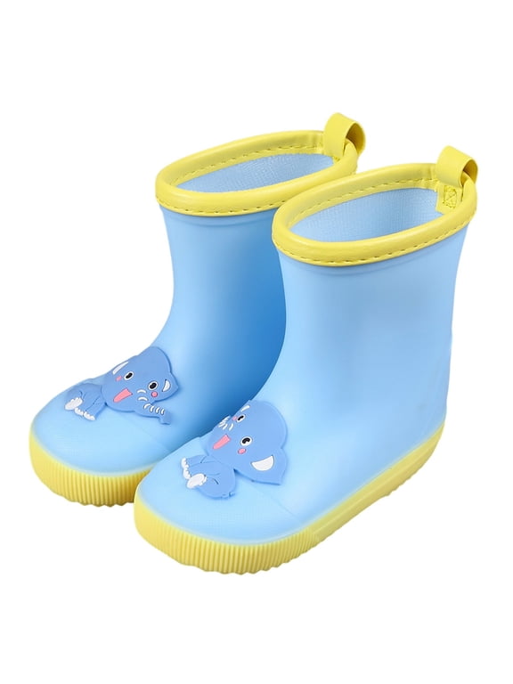 Kids' Waterproof Splash Shoes, Kids' Waterproof Outdoor Shoes Elephant Cartoon Character Rain Shoes Children's Rain Shoes Boys And Girls Water Shoes Baby Rain Boots Water Boots
