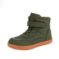thumbnail image 1 of NOKIO Kids Wide-Toe Box Winter Boots Fau𝗑 F𝗎r Lined Hook-and Loop Closure Textile Upper Flexible Drop Non‑Slip Sole Comfortable Cold Weather Footwear for Boys Girls, 1 of 8