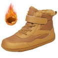 thumbnail image 1 of NOKIO Kids Wide-Toe Box Winter Boots Fau𝗑 F𝗎r Lined Hook-and Loop Closure Textile Upper Flexible Drop Non‑Slip Sole Comfortable Cold Weather Footwear for Boys Girls, 1 of 7