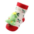 thumbnail image 1 of NOKIO Ladies' Cozy Slipper Socks Christmas Socks Fall Non-slip Socks Cotton Clothing With Grip Rubber, Animal Print Pattern Santa'S Workshop Themed Christmas Stockings For Women, 1 of 4