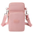 thumbnail image 1 of NOKIO Ladies Crossbody One-Shoulder Bucket Bag, Fashionable Crossbody Purses For Women, Fashion Women's Shoulder Handbag Solid Color Non Printing Zipper Messenger Bag Mobile Phone Bag, 1 of 8