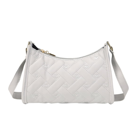 NOKIO Ladies One-Shoulder Purse Women Shoulder Bag Love Embroidered Underarm Bag Spring And Summer New Pattern Personalized Convenient Change Mobile Phone Bag