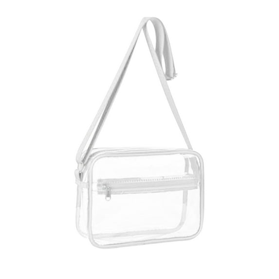 NOKIO Ladies One Strap Shoulder Bag, Women'S One-Shoulder Messenger Tote, Ladies One-Shoulder Purse Transparent Crossbody Bag Pvc Casual Storage Shoulder Bag